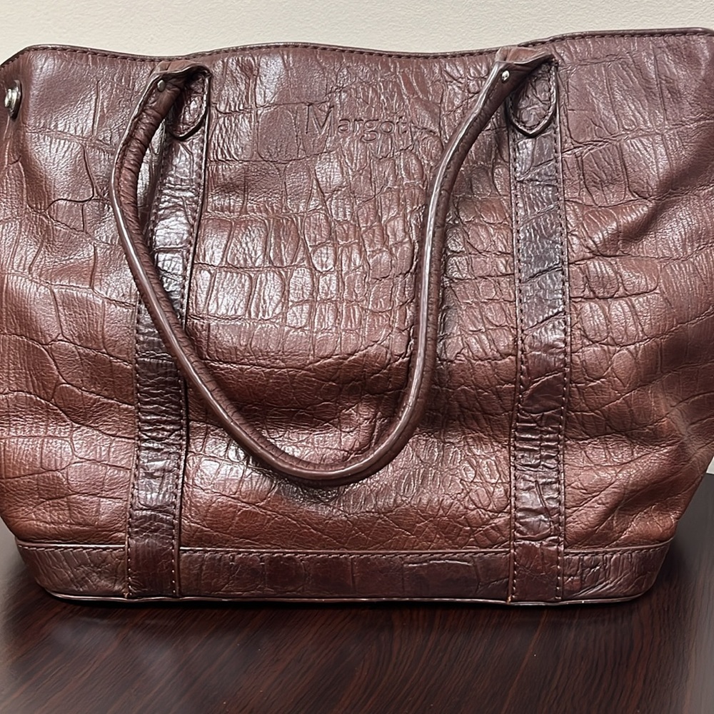 Margot leather tote Brown - Picture 4 of 11